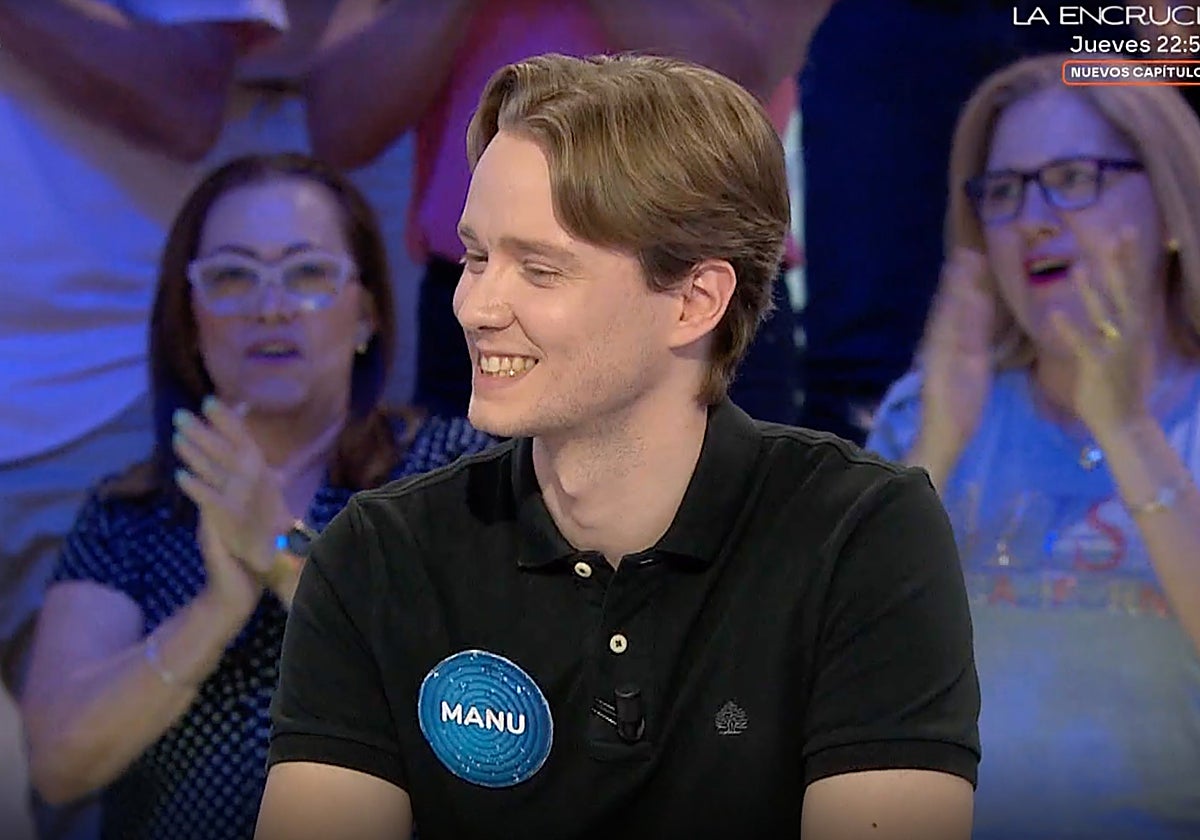 Manu en su programa 300 en 'Pasapalabra'