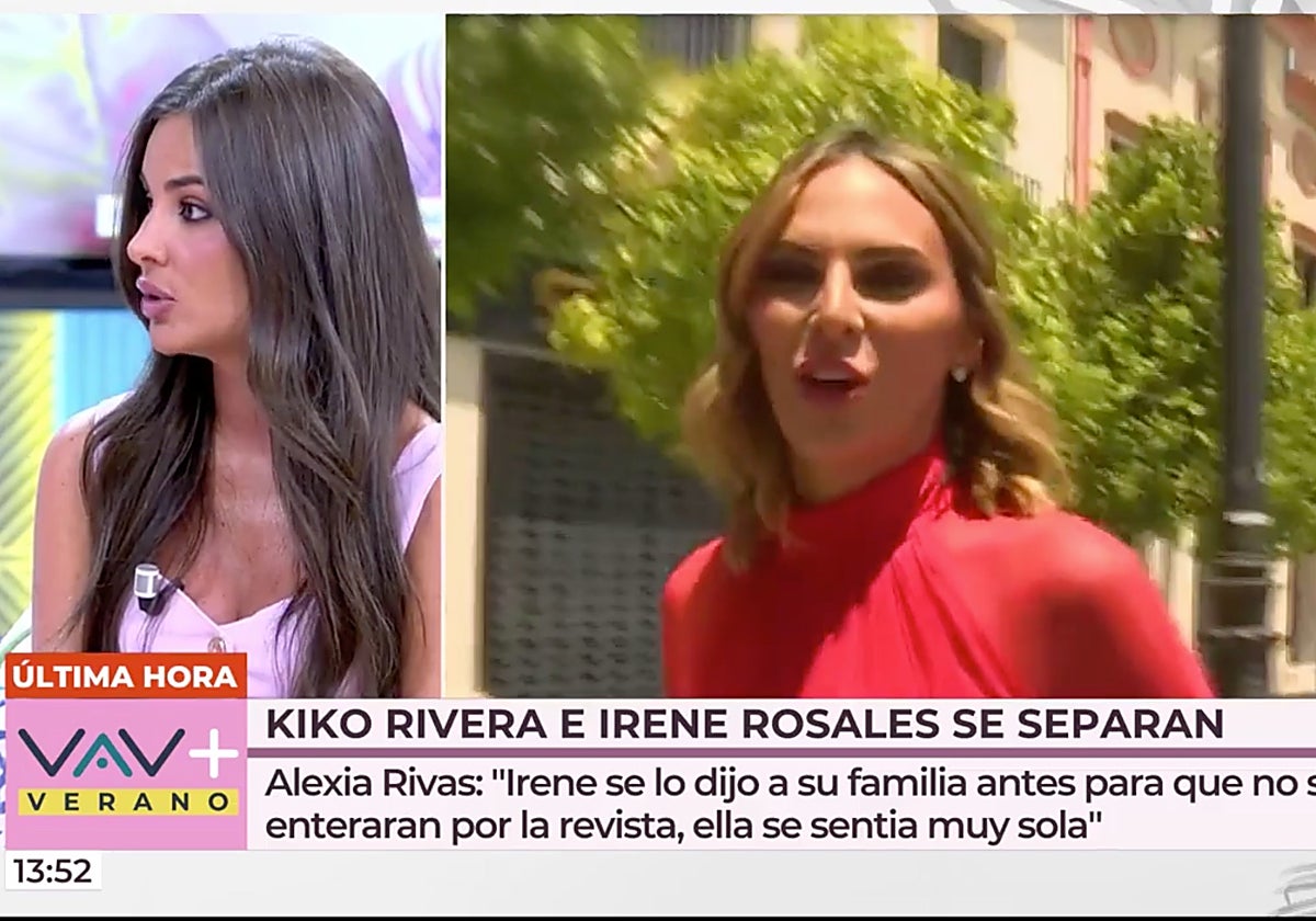 Alexia Rivas, colaboradora de 'Vamos a ver', ha desvelado el contenido del mensaje de Irene Rosales a su familia sobre su separación de Kiko Rivera.