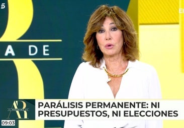 Demoledor editorial de Ana Rosa contra Sánchez en su regreso: «Un presidente muy Franco y muy Maduro»