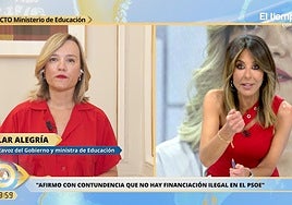 Ana Terradillos corta a Pilar Alegría con un brutal 'zas en toda la boca' tras lo que afirma ante las cámaras