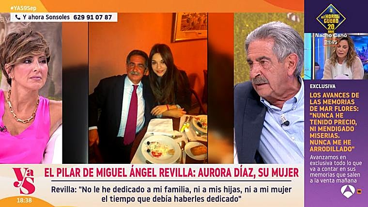 Revilla admite en 'Y ahora Sonsoles' que ha pasado poco tiempo con su familia por culpa de la política
