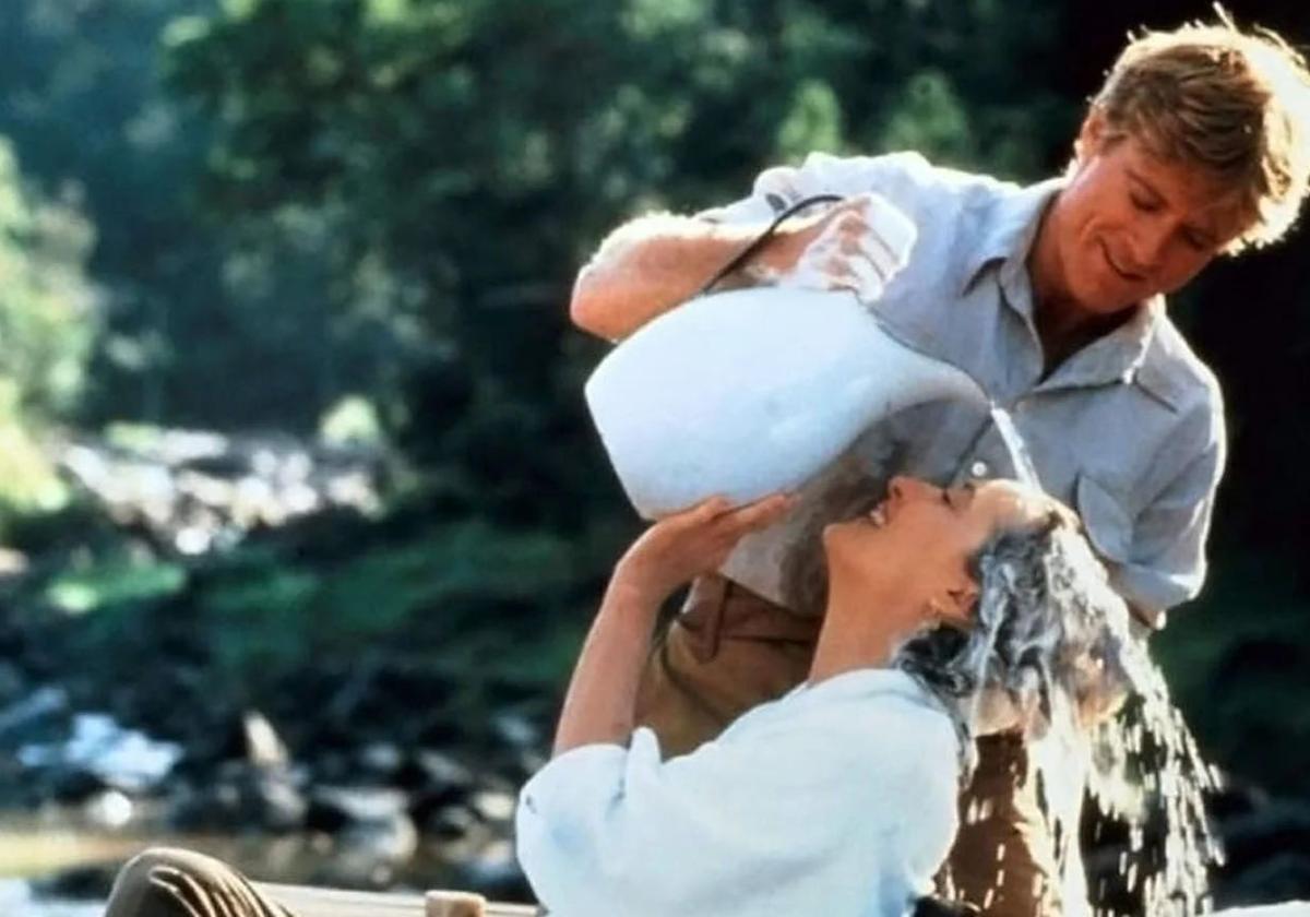 Robert Redford con Meryl Streep en 'Memorias de África'