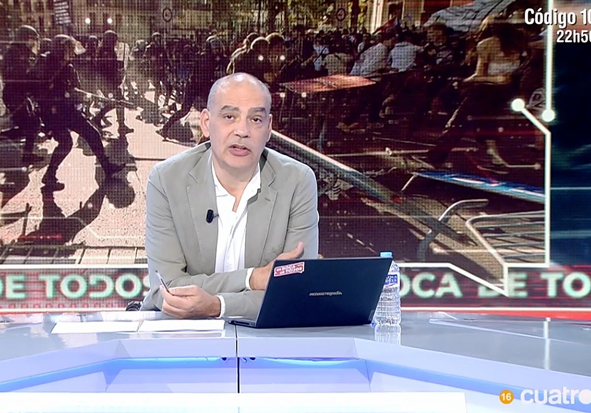 Nacho Abad, presentador de 'En boca de todos', se ha despachado a gusto con el delegado del Gobierno en Madrid.