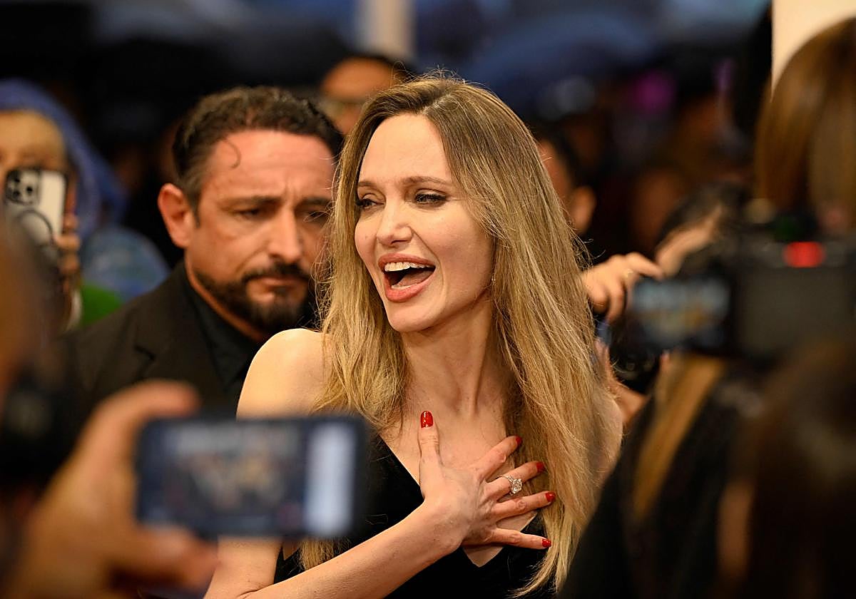Angelina Jolie, en la alfombra roja del Festival de San Sebastián