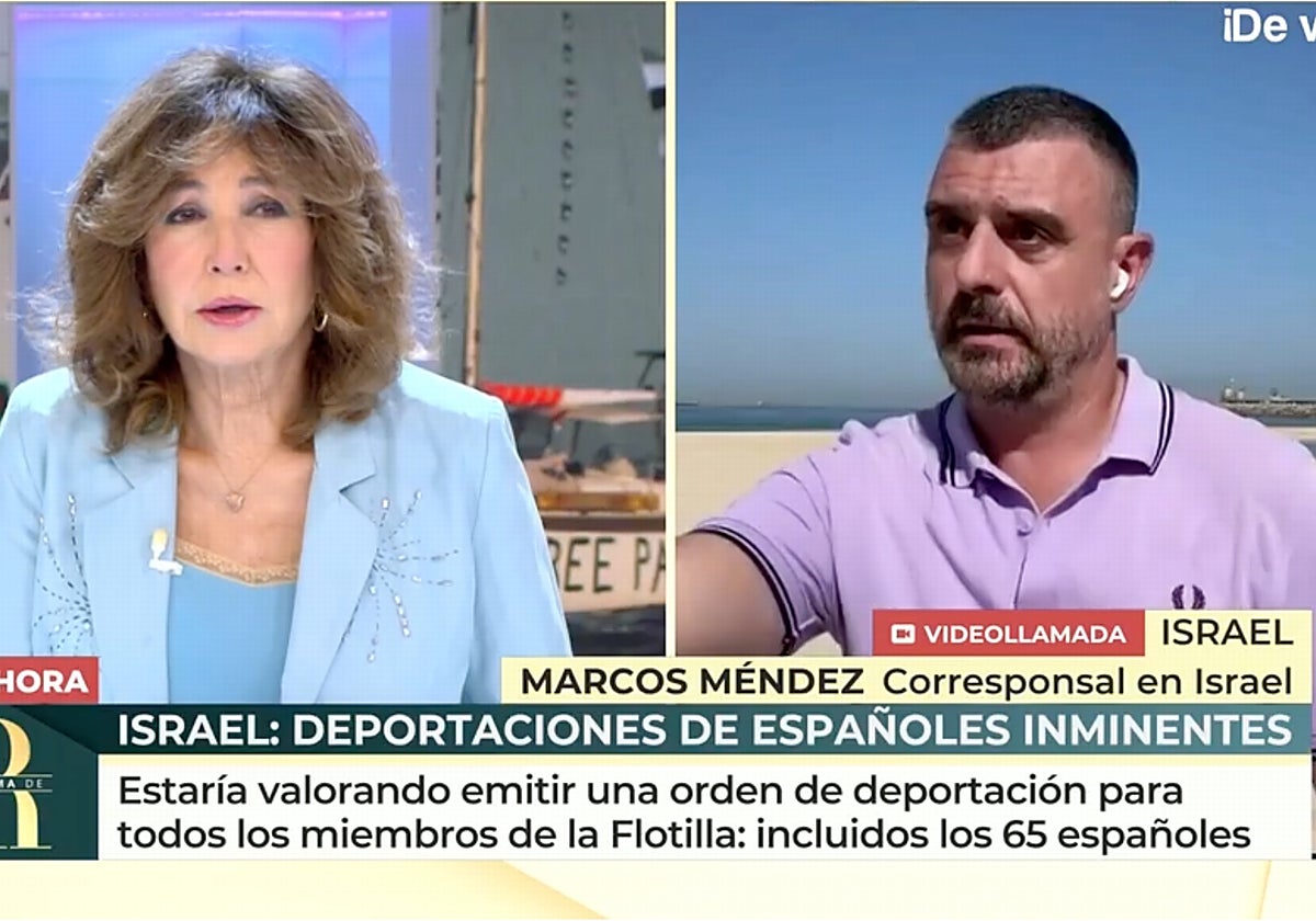 'El programa de Ana Rosa' ha vivido un momento de gran tensión durante una conexión en directo con su reportero desplazado a Israel.