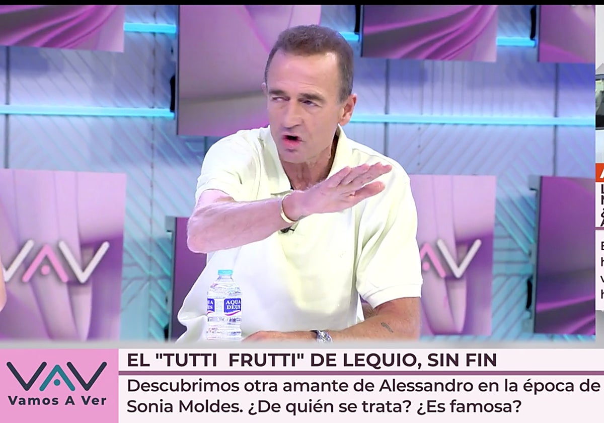 Alessandro Lecquio sorprendió en 'Vamos a ver' al revelar que mantuvo un romance secreto.