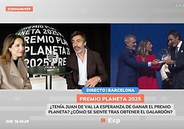 Juan del Val revela la verdad tras su emotiva dedicatoria a Nuria Roca en los Premios Planeta: «Me temía que...»