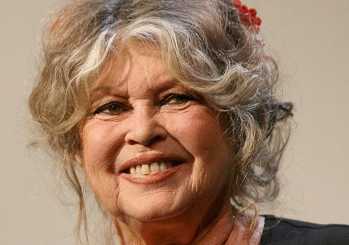 La actriz francesa Brigitte Bardot en el 20 aniversario de su protectora de animales