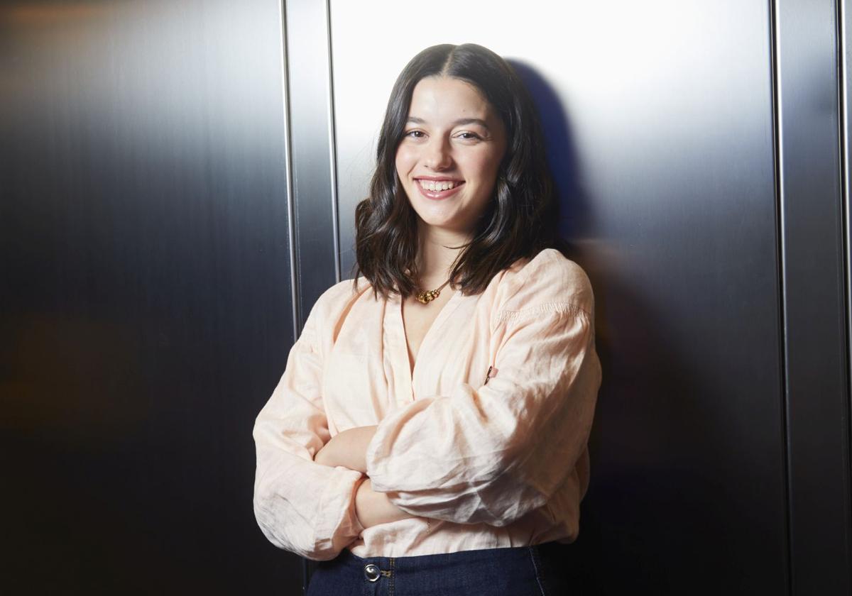 Blanca Soroa, en Madrid, antes de la entrevista con ABC para hablar de 'Los domingos'