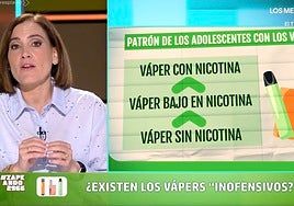 Boticaria García explica cuál es el gran peligro tras el uso de los vápers: «Parecen inofensivos pero no lo son»