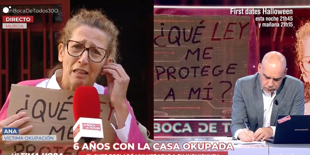 Una mujer víctima de okupación señala a Pedro Sánchez y le deja un brutal mensaje ante las cámaras