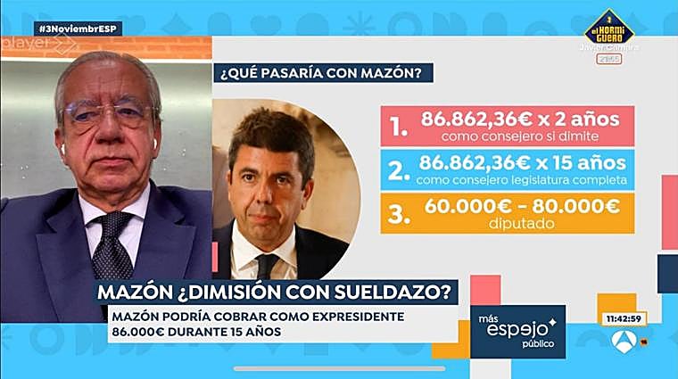 Vicente Garrido, catedrático en Derecho Constitucional, en 'Espejo público' este lunes