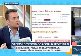 Miquel Valls impacta con su pavoroso relato de convivencia con un burdel: «Chicas prostituidas inconscientes»