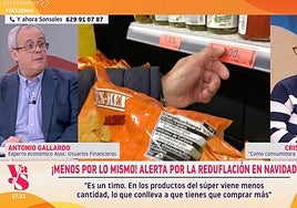 Antonio Gallardo, economista, sobre el encarecimiento de los alimentos para Navidad: «Están reduciendo las cantidades manteniendo precios, las marcas blancas también»