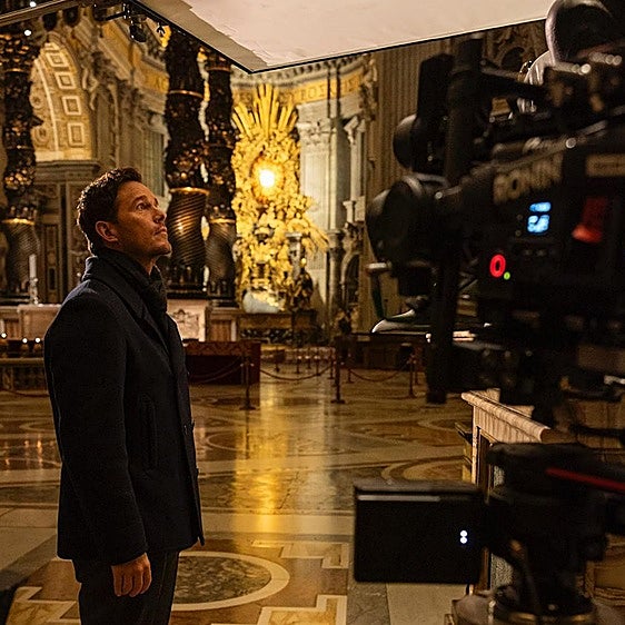 Chris Pratt, en la Basílica de San Pedro