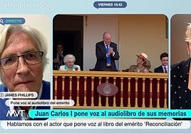 James Phillips, narrador del audiolibro del rey emérito: «Estas memorias me han parecido súper interesantes, un abanico histórico de los últimos 80 años»