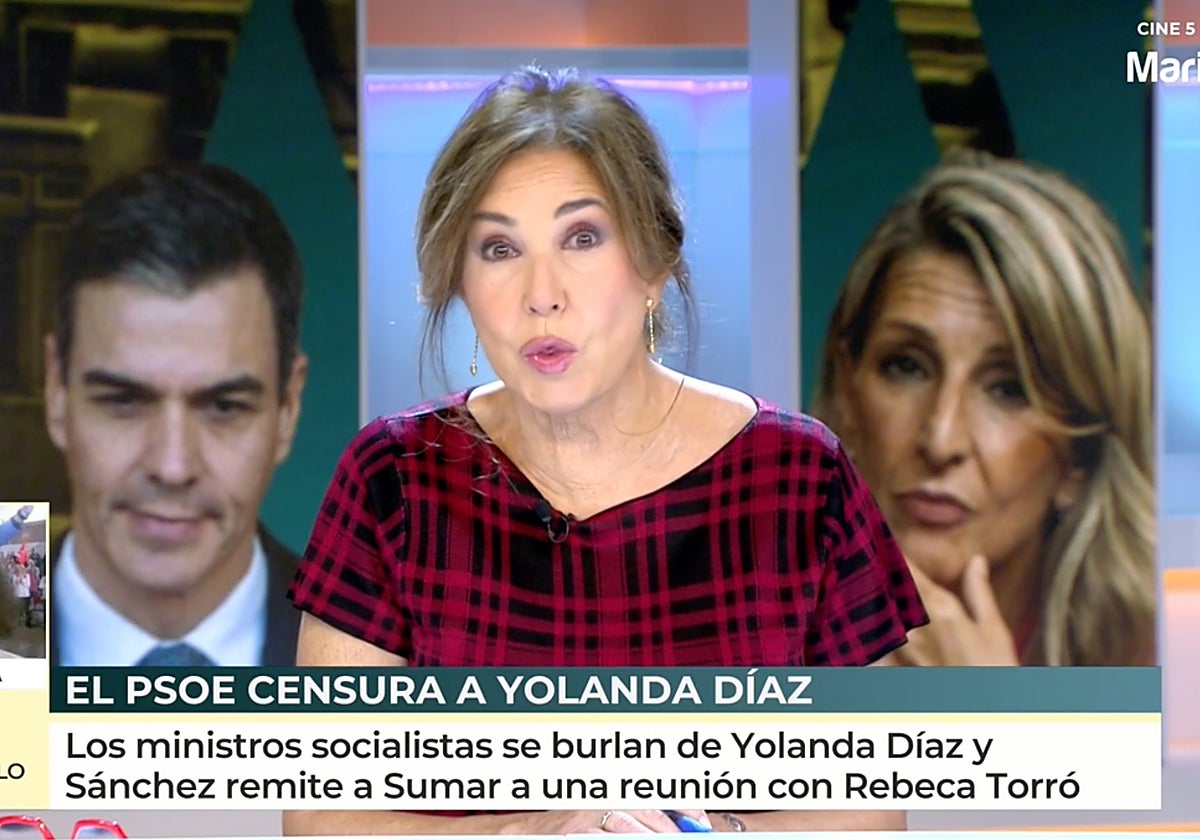 Ana Rosa Quintana, presentadora de 'El programa de Ana Rosa', ha señalado qué se va a cargar al PSOE.