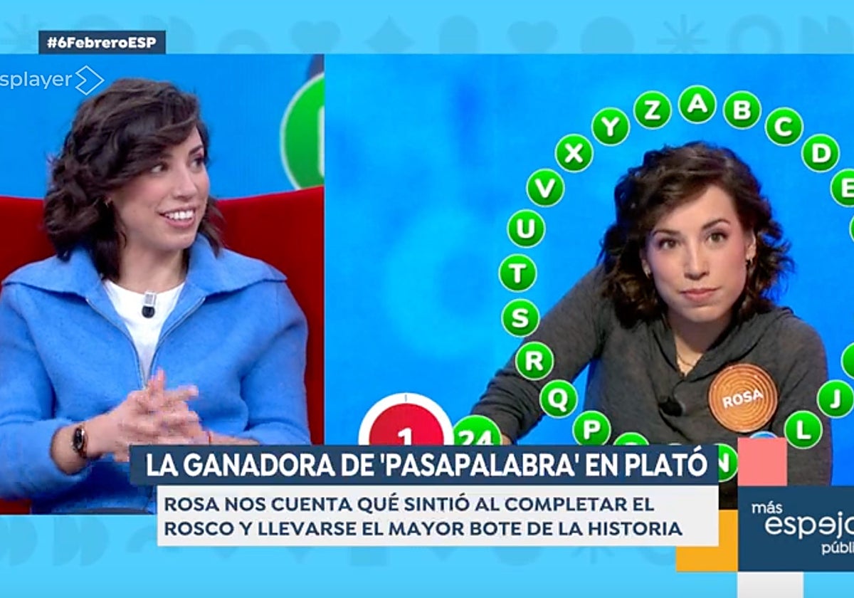 ESpejo Público: Rosa confiesa cómo 'Pasapalabra' la ayudó en su momento  «más difícil»: «Me sacó de un pozo»