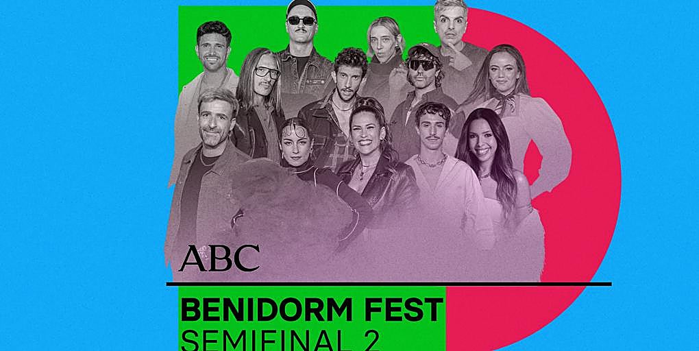 Segunda semifinal del Benidorm Fest 2026: horario, canal de televisión y dónde ver online hoy