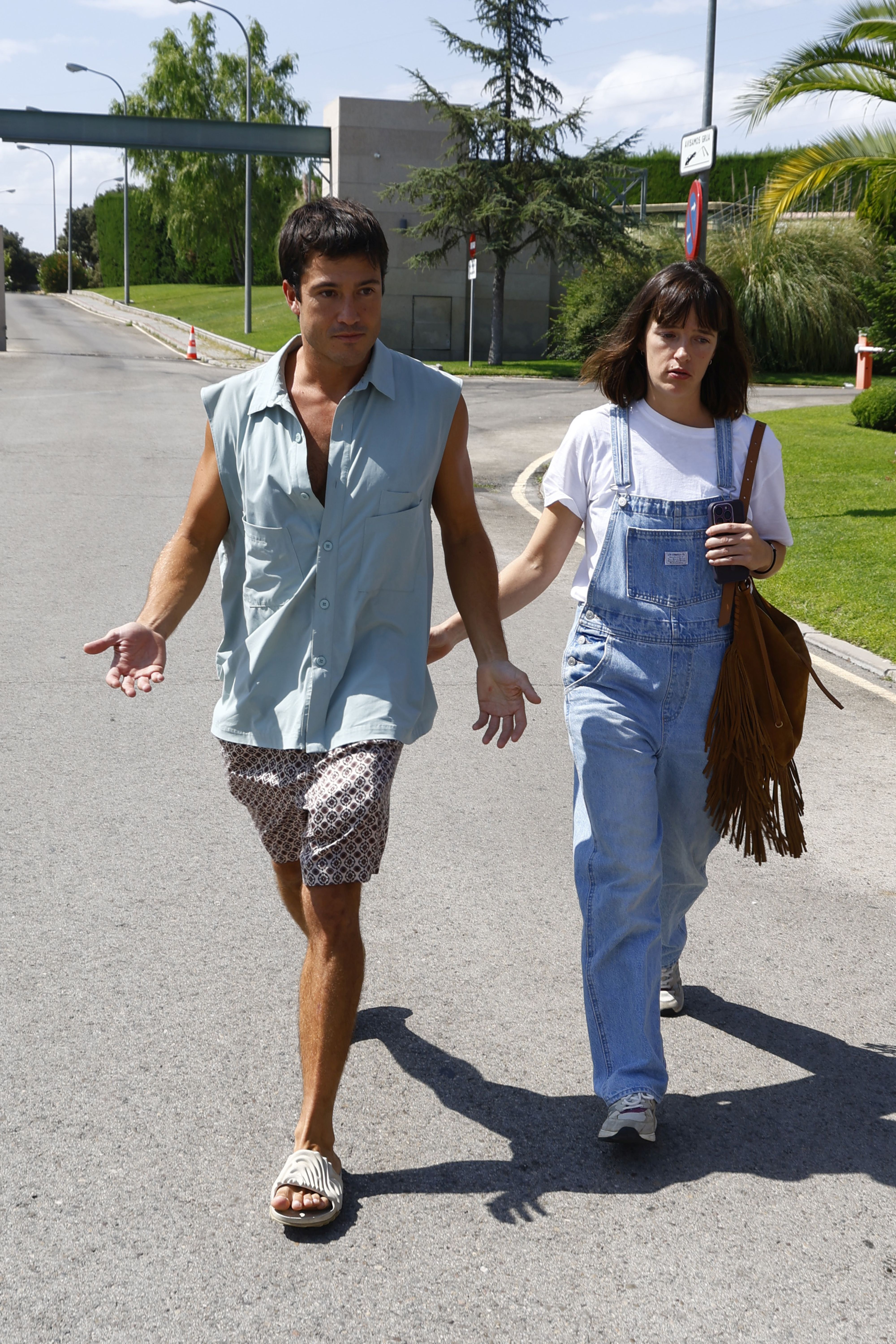 Susana Abaitua al salir del tanatorio