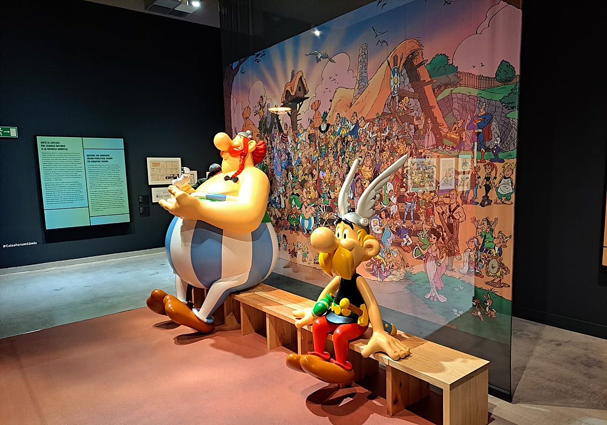 El mundo de Astérix tiene un gran protagonismo en esta exposición