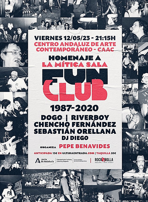 Cartel del homenaje al Fun Club el próximo 12 de mayo en el CAAC