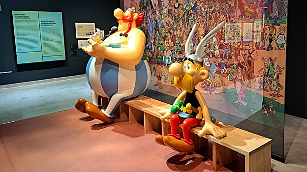 El mundo de Astérix tiene un gran protagonismo en esta exposición
