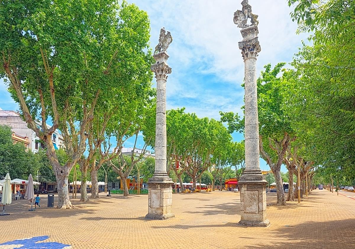 Fotografía de archivo de la Alameda de Hércules de Sevilla