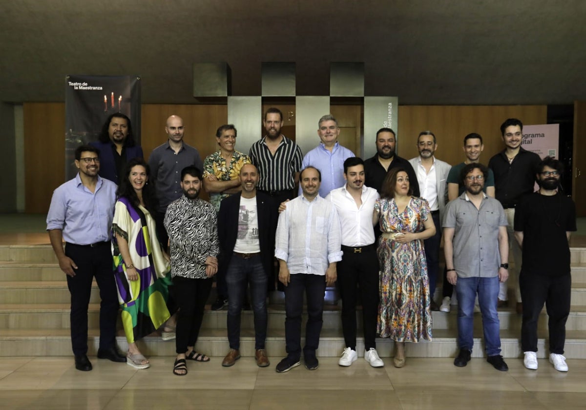 Equipo artístico de 'Tosca', que se estrenará en el Maestranza el próximo 8 de junio