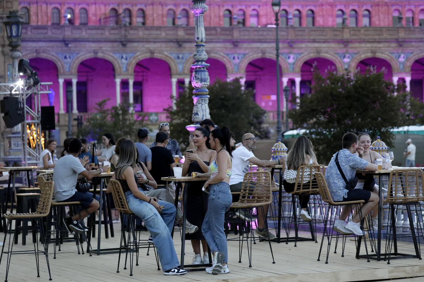Concierto de Solomun en la Plaza de España para inaugurar el Icónica Sevilla Fest 