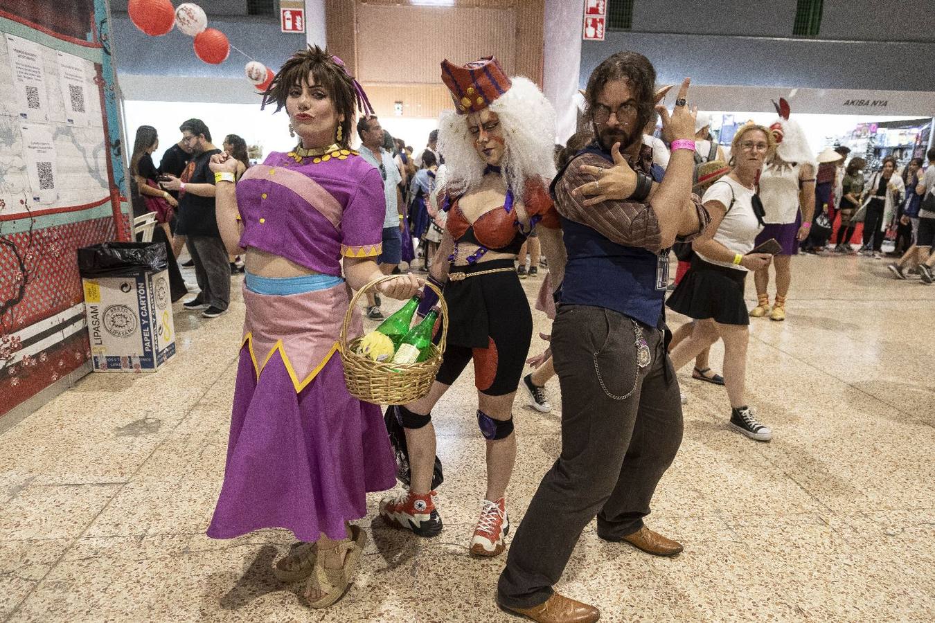 Numerosos asistentes en la primera jornada del Mangafest en Fibes