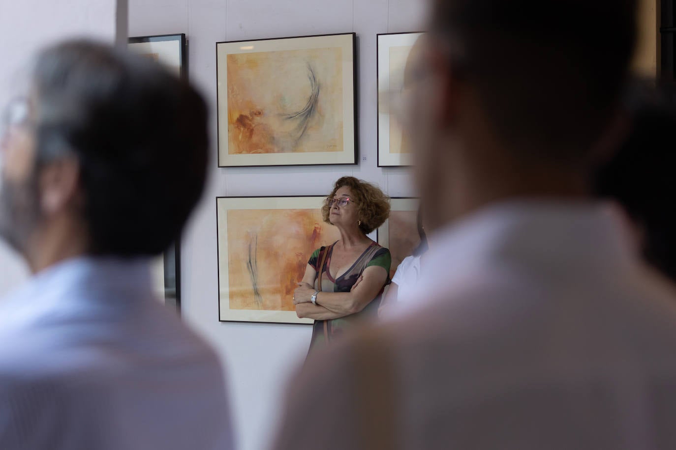 Inauguración de la exposición solidaria de la Fundación La Caixa en Sevilla