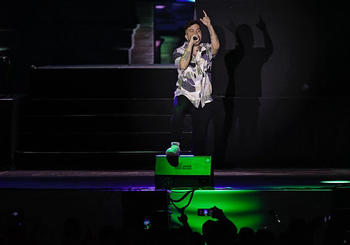 Beret, durante su concierto en Icónica Sevilla Fest