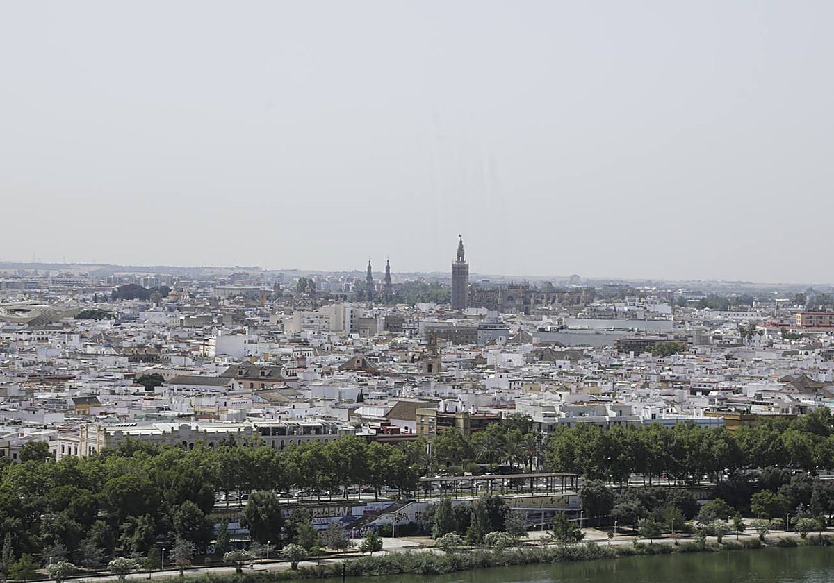 Vista de la ciudad desde el interior de la Nao Vigía
