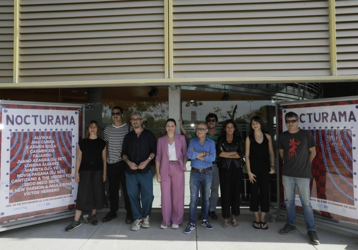 Foto de familia de la presentación de Nocturama 2023