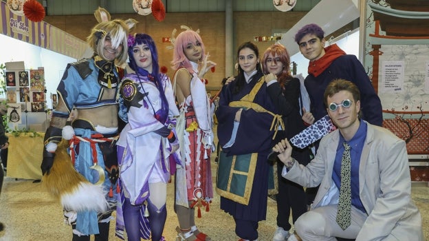 Jóvenes en la anterior edición de Mangafest