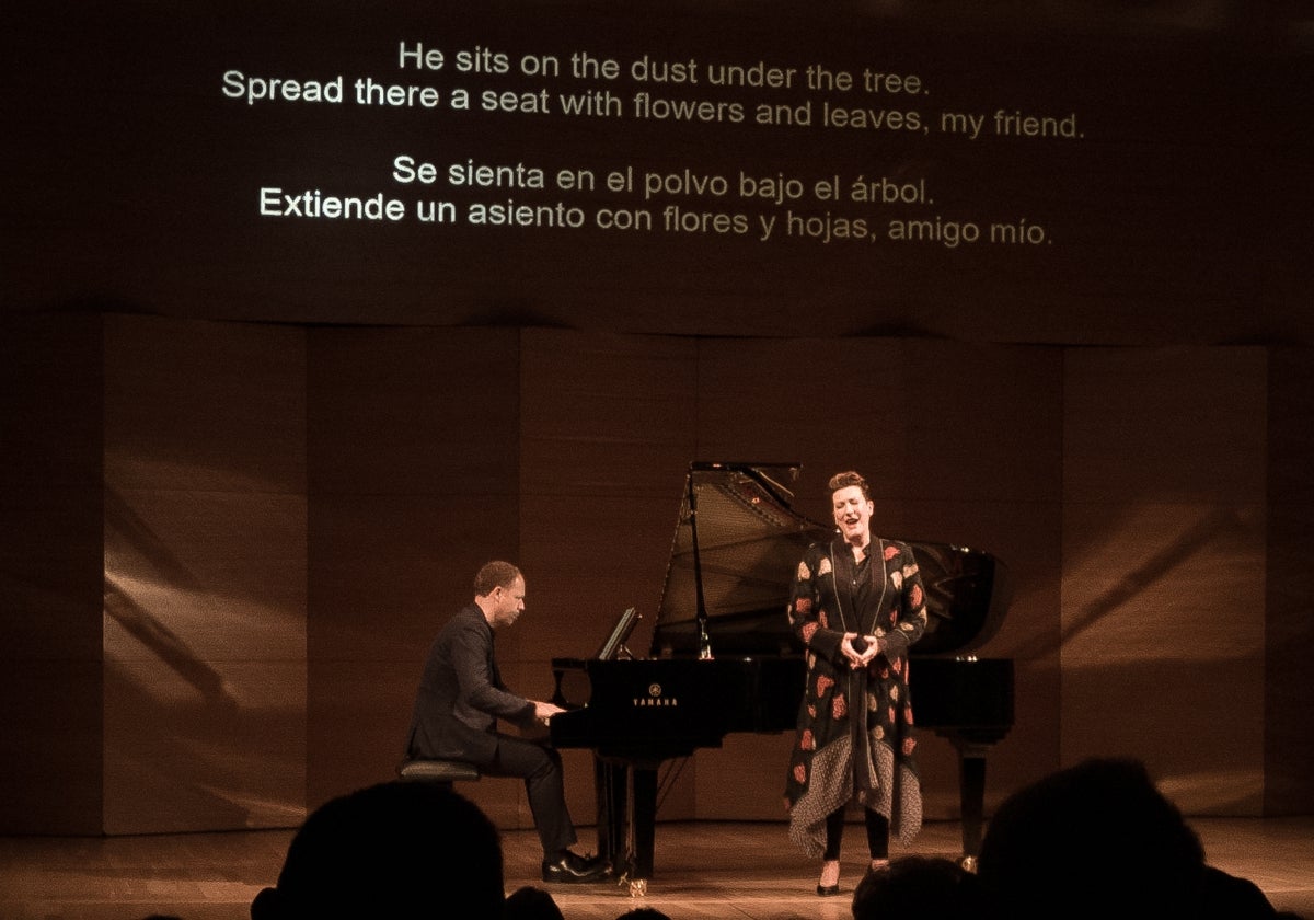 Sarah Connolly, durante su actuación en Espacio Turina