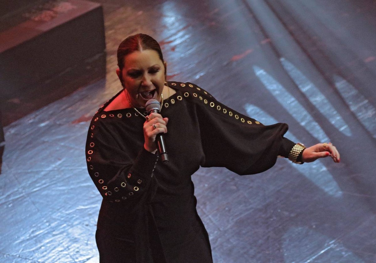 Niña Pastori durante su concierto en Sevilla