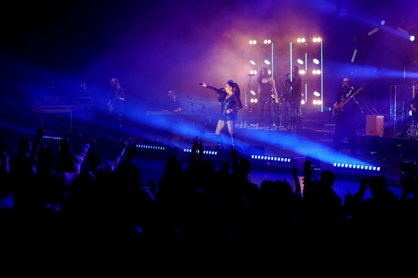 El concierto de Malú en el auditorio del Cartuja Center CITE de Sevilla