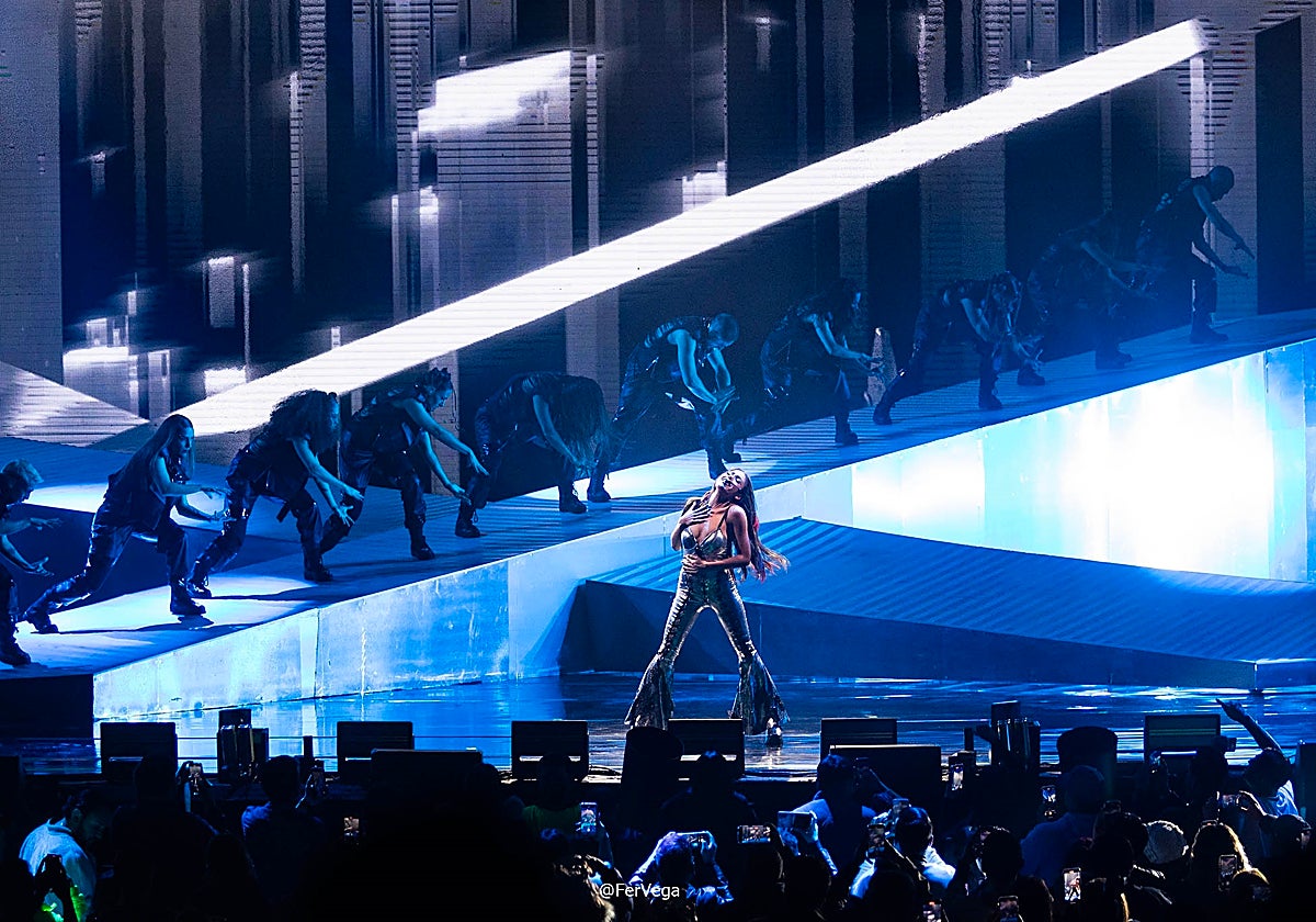 Danna Paola, una de las artistas confirmadas, en un concierto en Monterrey el pasado mes de febrero