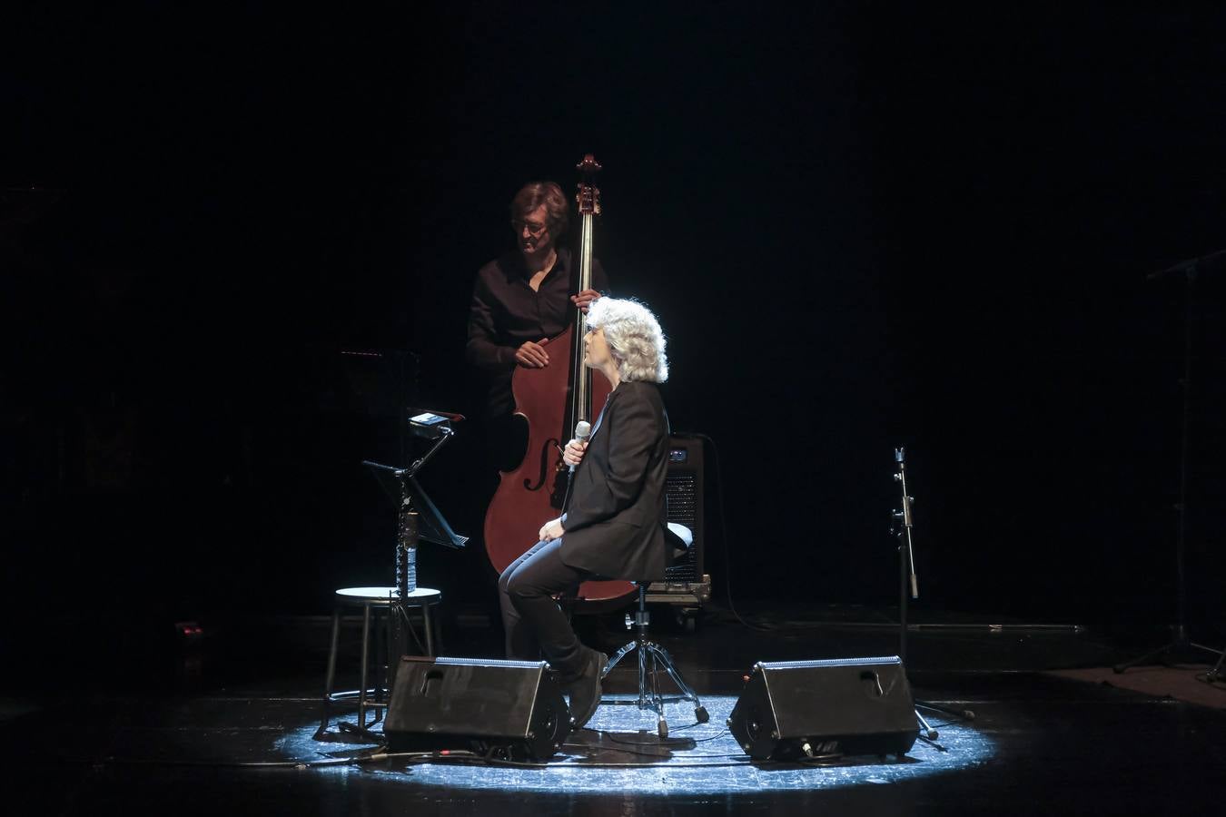 La artista, sobre el escenario del Maestranza