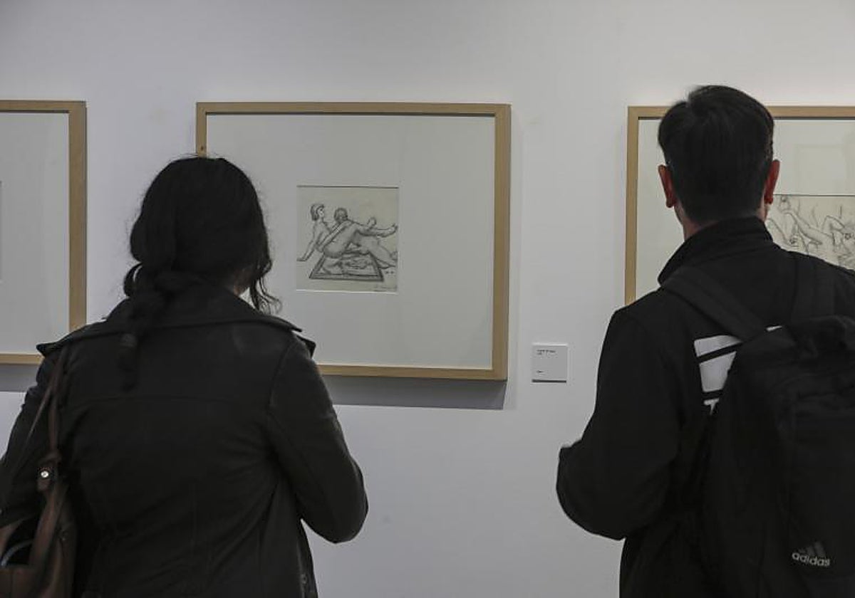 Una de las obras de Echegoyán de la exposición 'S Porno no romper'