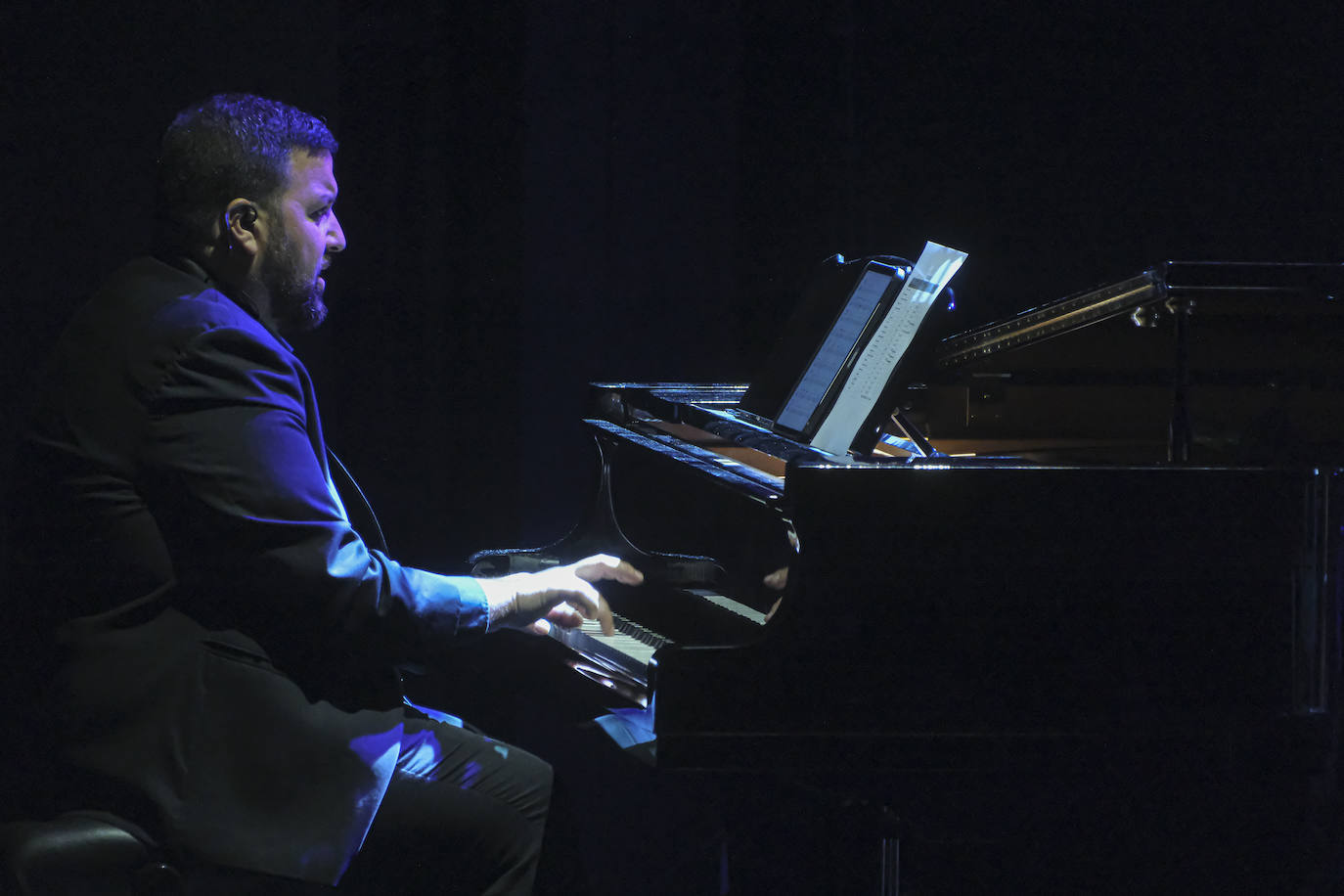 José Manuel Soto durante su concierto en el teatro de la Maestranza de Sevilla 