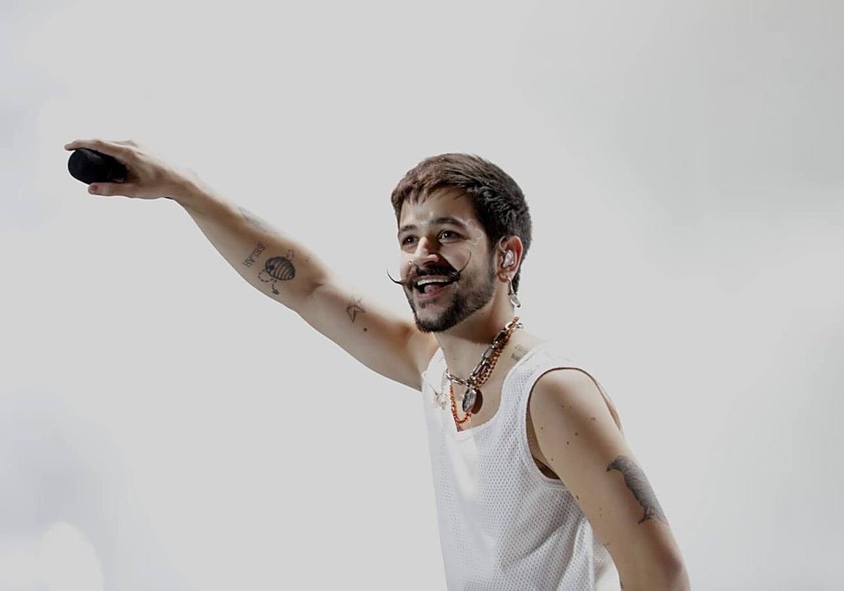 Camilo durante el anterior concierto en Sevilla