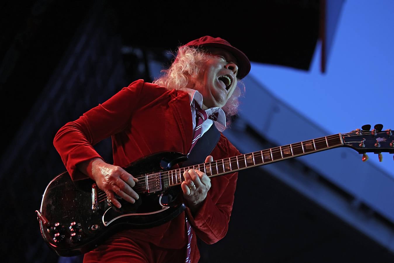 Un momento del concierto de AC/DC en el Estadio La Cartuja de Sevilla