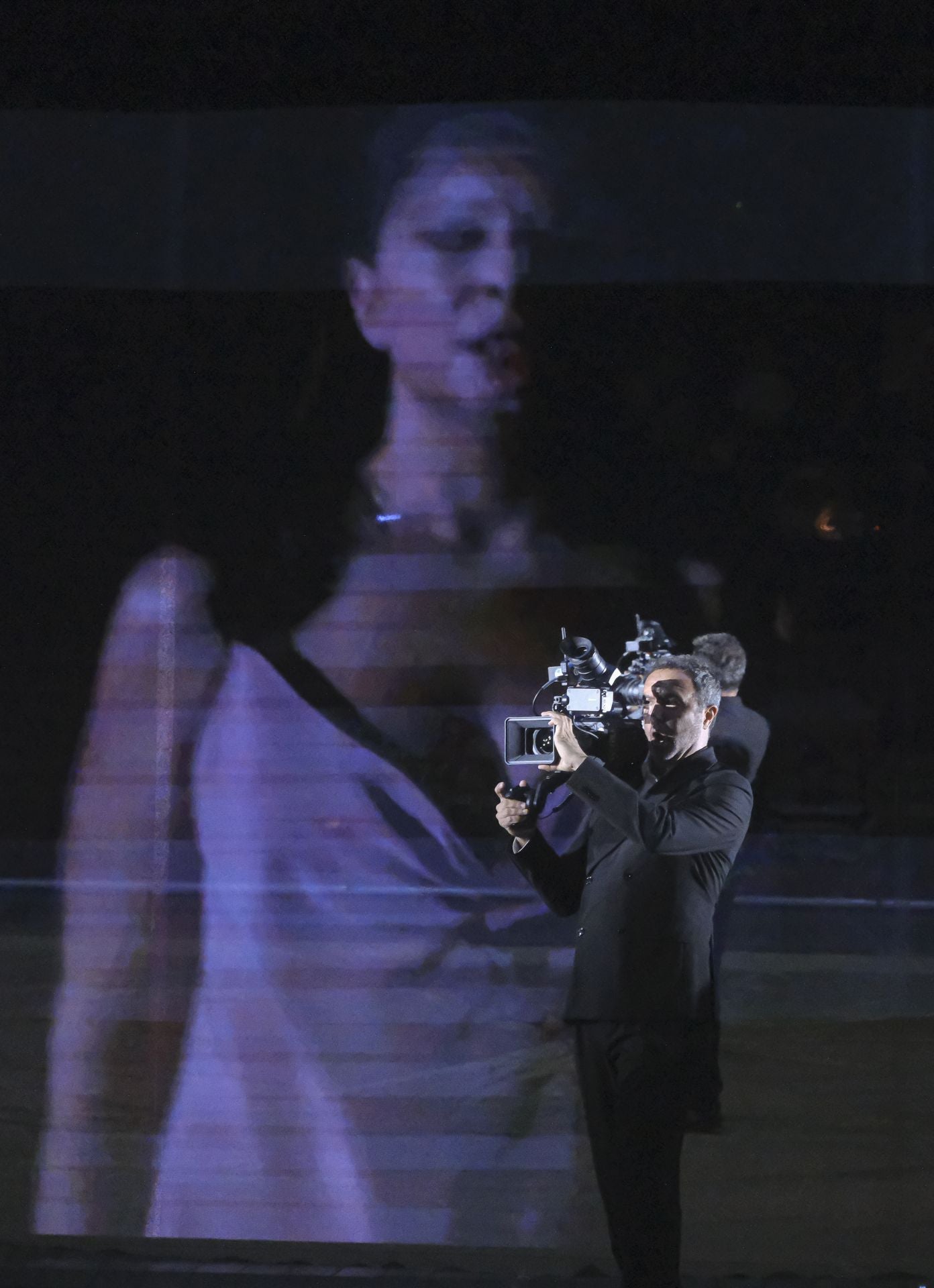 Ensayo de la ópera 'Nabucco' en el teatro de la Maestranza de Sevilla 