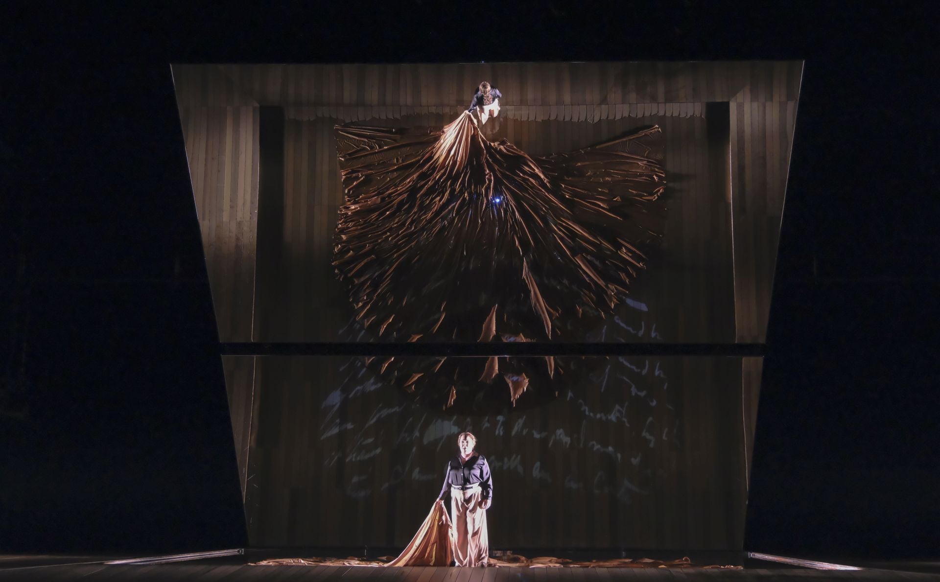 Ensayo de la ópera 'Nabucco' en el teatro de la Maestranza de Sevilla 