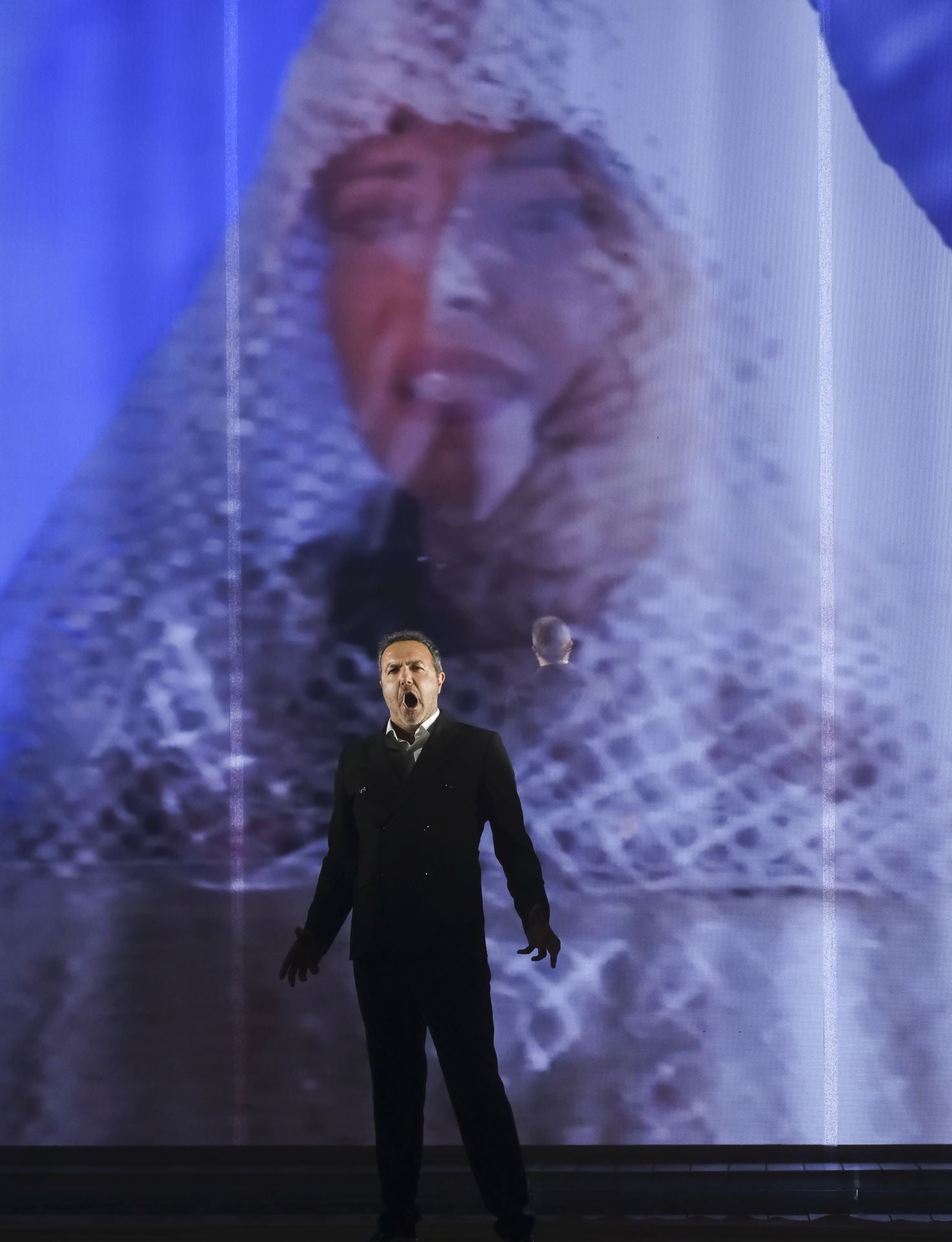 Ensayo de la ópera 'Nabucco' en el teatro de la Maestranza de Sevilla 