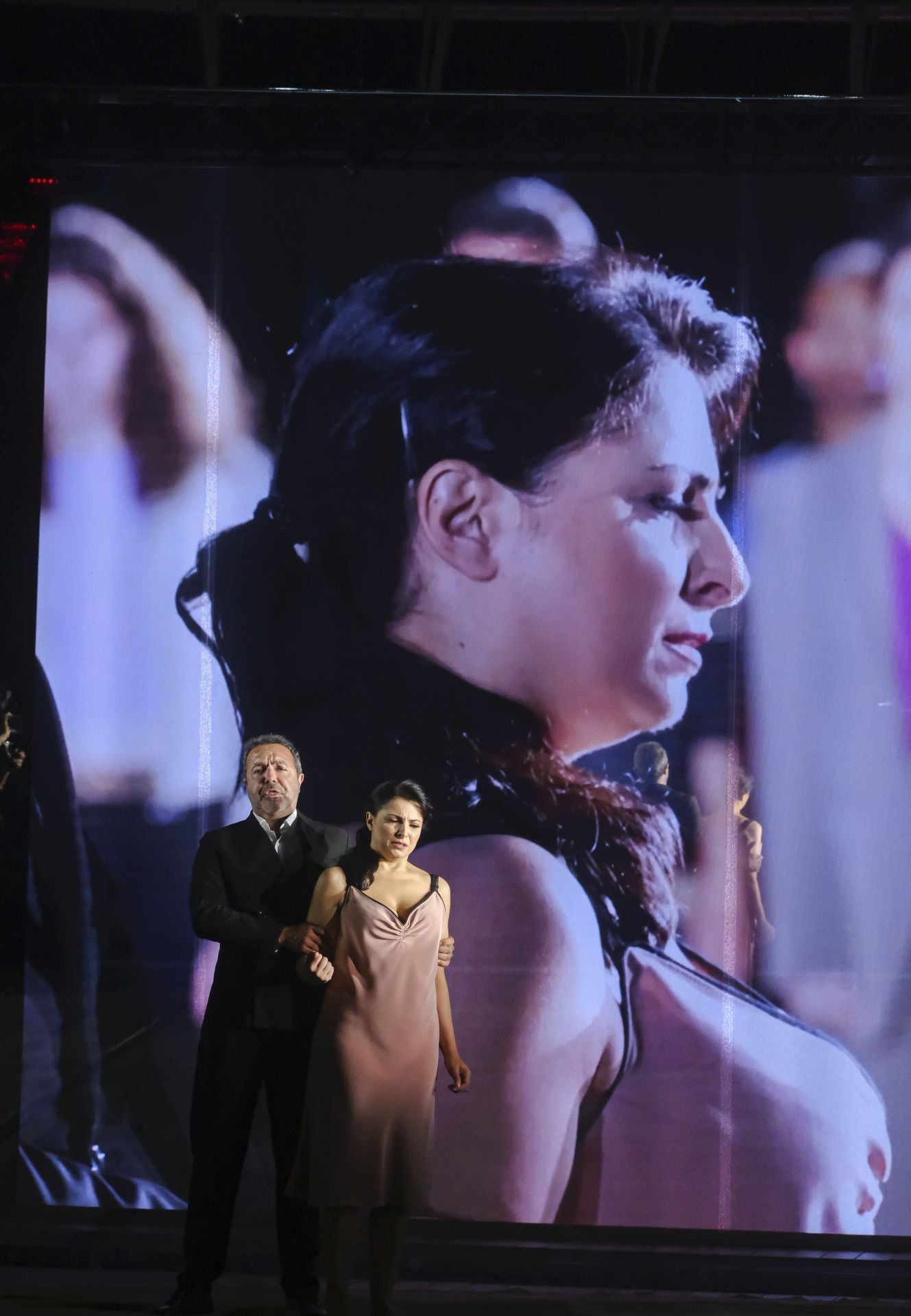 Ensayo de la ópera 'Nabucco' en el teatro de la Maestranza de Sevilla 