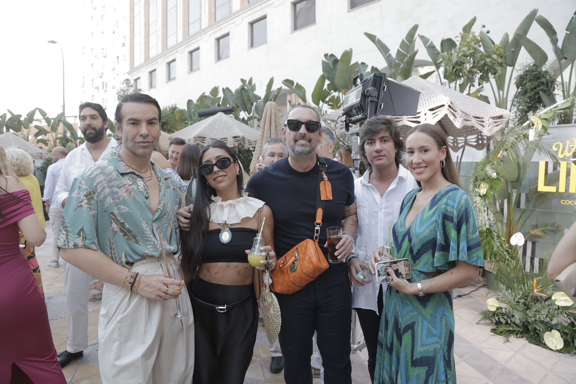 Luismi Otero, Rocío Madrid, José Antonio Léon, Arita Vera y pareja